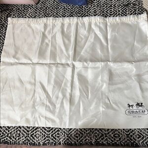 Coach White Dust Bag